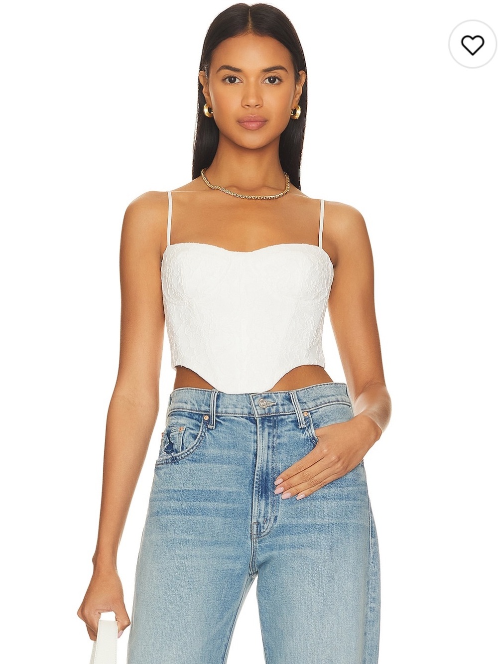 Bardot Luminary Corset in orchid white